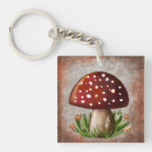 Whimsical Mushroom & Fungi Motif – Nature-Inspired Sleutelhanger (voorkant)