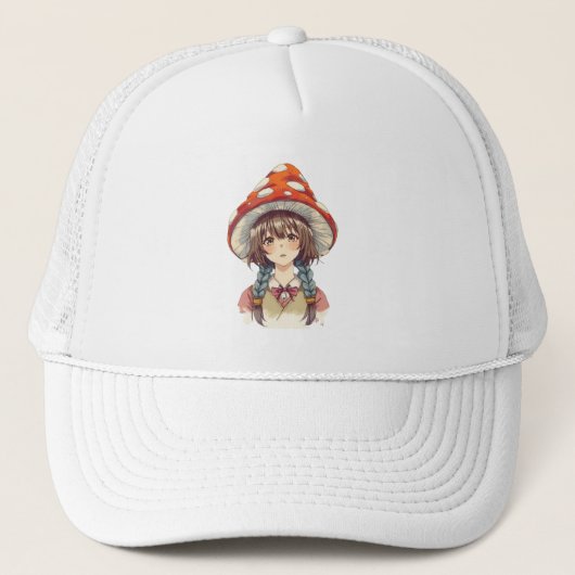  Whimsical Mushroom Hat Hat Trucker Pet (Voorkant)