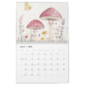 Whimsical Mushroom Kalender, Paddenstoel Kalender (Mar 2026)