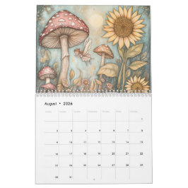 Whimsical Mushroom Kalender, Paddenstoel Kalender