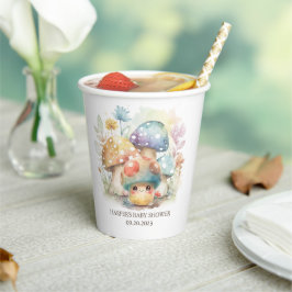 Whimsical Mushroom Papieren Bekers