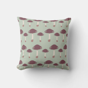 Whimsical Mushroom Patroon Kussen