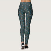 Whimsical Mushroom patroon Leggings (Achterkant)