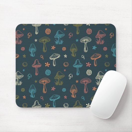 Whimsical Mushroom patroon Muismat (Met muis)