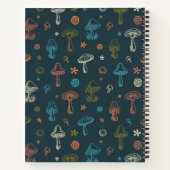 Whimsical Mushroom patroon Notitieboek (Achterkant)