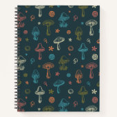 Whimsical Mushroom patroon Notitieboek (Voorkant)