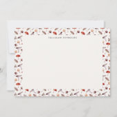 Whimsical Mushroom Patroon Notitiekaartje (Voorkant)