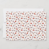 Whimsical Mushroom Patroon Notitiekaartje (Achterkant)