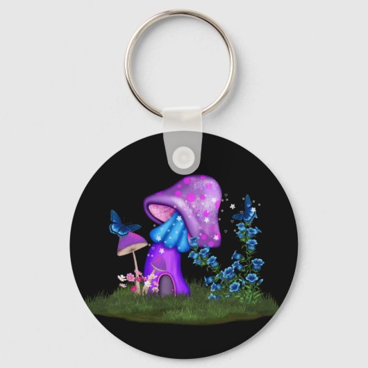 Whimsical Mushroom Sleutelhanger (Voorkant)