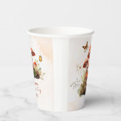 Whimsical Mushroom Waterverf baby shower Papieren Bekers (Rechts)