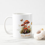 Whimsical Mushroom Waterverf Gepersonaliseerde Naa Koffiemok<br><div class="desc">Whimsical Mushroom Waterverf Gepersonaliseerde Naam</div>