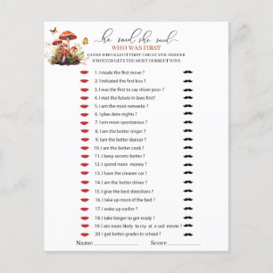 Whimsical Mushroom Waterverf Hij zei dat ze ga