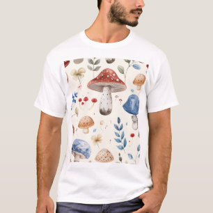 Whimsical Mushroom Wonderland Schattigee schimme T-shirt