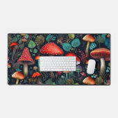 Whimsical Mushroom Woodland Forest Groot Bureaumat (Keyboard & Muis)