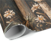 Whimsical Mushrooms en Wildflowers Decoupage Cadeaupapier (Rol Hoek)