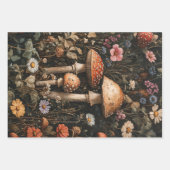 Whimsical Mushrooms en Wildflowers Decoupage Inpakpapier Vel (Voorkant 2)
