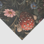 Whimsical Mushrooms en Wildflowers Decoupage Tissuepapier (Detail)