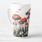 Whimsical Mushrooms Fungi Patch Latte Mok (Linkerhoek)
