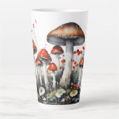 Whimsical Mushrooms Fungi Patch Latte Mok (Voorkant)
