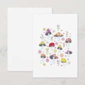 Whimsical Mushrooms Kaart (Voorkant / Achterkant)