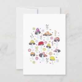 Whimsical Mushrooms Kaart