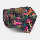 Whimsical Mushrooms Necktie Stropdas (Opgerold)