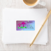 Whimsical Mushrooms Nieuw adres Etiket (Insitu)