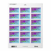 Whimsical Mushrooms Nieuw adres Etiket (Full Sheet)