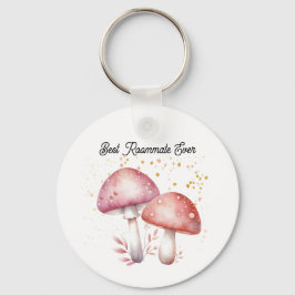 Whimsical Mushrooms Roomie Charm Beste Kamergenoot Sleutelhanger