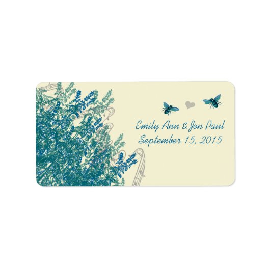 Whimsical Musical Bumble Save the Date Labels (Voorkant)