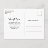 Whimsical nacht grote maan landschap dank u briefkaart (Achterkant)