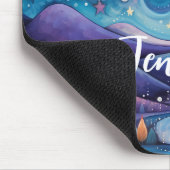 Whimsical nacht grote maan landschap muismat (Hoek)