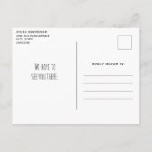 Whimsical Nacht Grote Maan Landschap Verjaardag Uitnodiging Briefkaart (Achterkant)