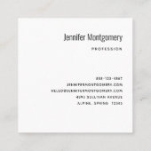 Whimsical nacht grote maan landschap vierkante visitekaartje (Achterkant)