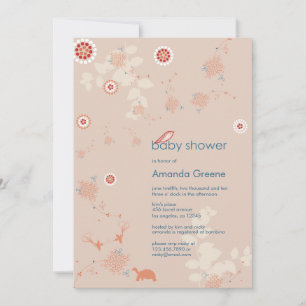 Whimsical Natuur Baby shower Invitation Kaart