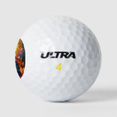 Whimsical Natuur Blue Bird No. 2 Golfballen (Logo)