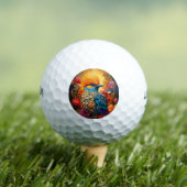 Whimsical Natuur Blue Bird No. 2 Golfballen (Insitu Shirt)