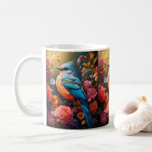 Whimsical Natuur Blue Bird No 4 Koffiemok