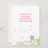 Whimsical Natuur Kids Verjaardagsfeestuitnodiging Kaart (Achterkant)