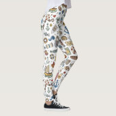 Whimsical Nautical, Coastal Design Leggings (Rechts)