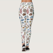 Whimsical Nautical, Coastal Design Leggings (Achterkant)