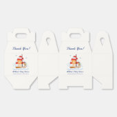 Whimsical Nautical Wild Lion Sailboat Baby shower Bedankdoosjes (Ongevouwen)