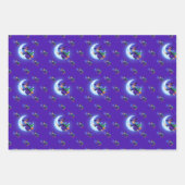 Whimsical Neon Ghost, Candy Corn, Heks, Halloween Inpakpapier Vel (Voorkant 3)