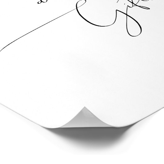 Whimsical Neutral Baby shower Boeken en geschenken Poster (Hoek)