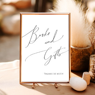 Whimsical Neutral Baby shower Boeken en geschenken Poster