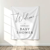 Whimsical Neutral Baby shower Welkom Achtergrond Wandkleed