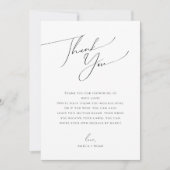 Whimsical Neutral Vertical Photo Baby shower Bedankkaart (Voorkant)