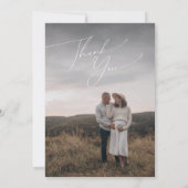 Whimsical Neutral Vertical Photo Baby shower Bedankkaart (Achterkant)