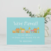 Whimsical New Address Announement Aankondiging (Staand voorkant)