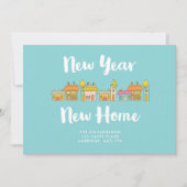 Whimsical New Year New Home Announge Aankondiging (Voorkant)